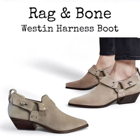 Rag & Bone Westin Harness Suede Bootie - Picture 9 of 15